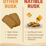 Natible Foxtail Millet Rusk I Healthy Diet Toast I No Maida No Refined Sugar I