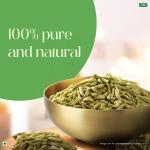 Tata Sampann Fennel Seed (Saunf), Whole Spices, Natural Oils*, Rich Aroma, 200g