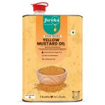 Foreka Cold Pressed Mustard Oil - Unrefined Oil For Cooking - Chemical-free and 100% Natural (5 Litre, Yellow Mustard)