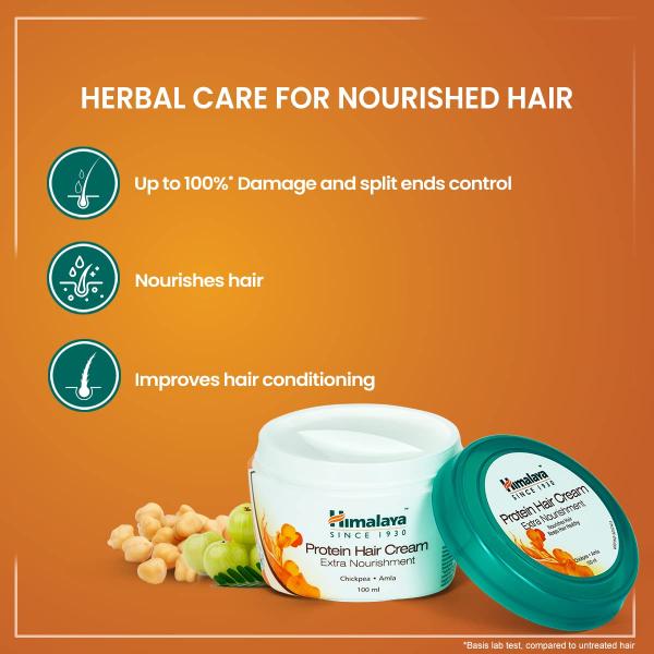 Himalaya Protein Hair Floral Scent Cream for All Hair Types, 200 Millilitres