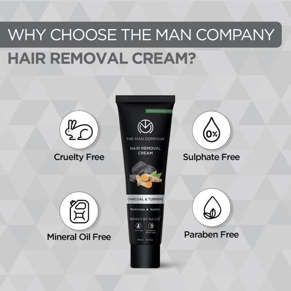 The Man Company Hair Removal Cream for Men | Removes Unwanted Hair in Just 5 Minutes