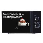 Godrej 25 L Solo Microwave Oven (GMX 725 SP1 TM Mirror, Multi distribution heat system), Black