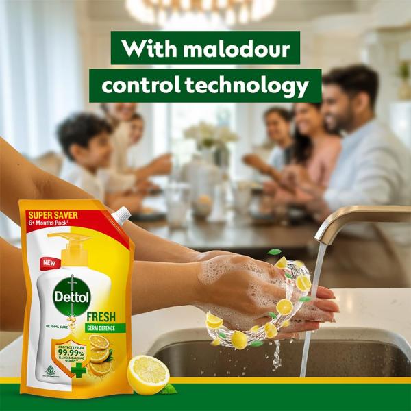 Dettol Fresh Liquid Hand Wash 675ml (Pack of 2)