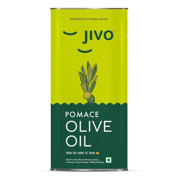 Jivo Pomace Olive Oil 5 Litre Tin for Everyday Cooking | Imported From Spain