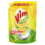 Vim Dishwash Liquid 3.2L pouch | Removes 100+ Odours & Grease in 1 wash