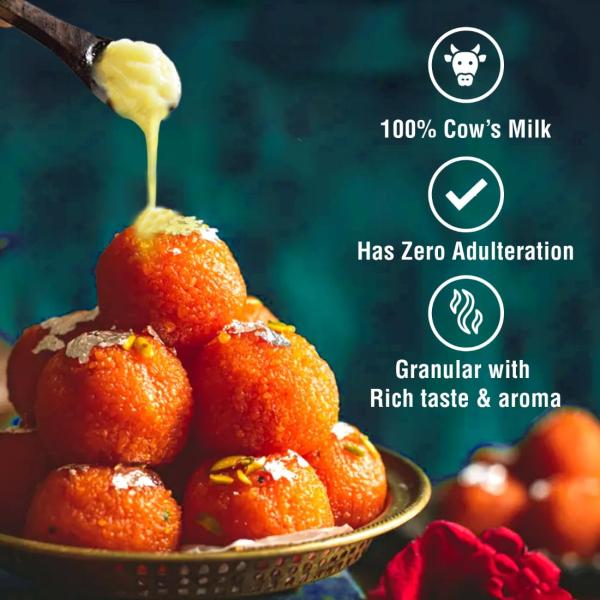 Gits Cow Ghee 500 ml Jar | Pack of 1 | Aroma in every drop |Pure Veg, Pure Cow Ghee, Desi Ghee, No preservatives