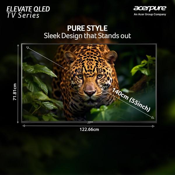 Acerpure 164 cm (65 inch) Elevate Series Ultra HD 4K QLED Smart Google TV AP65UG51QEVTD
