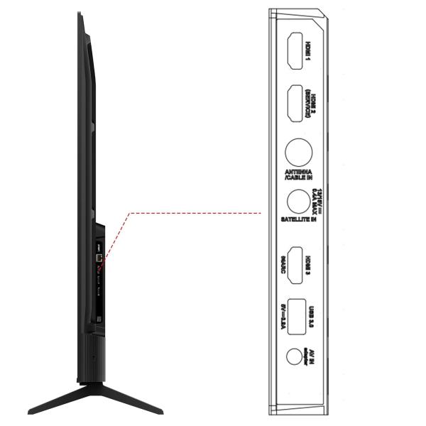 TCL 139 cm (55 inches) Metallic Bezel Less Series 4K Ultra HD Smart LED Google TV 55V6C (Black)