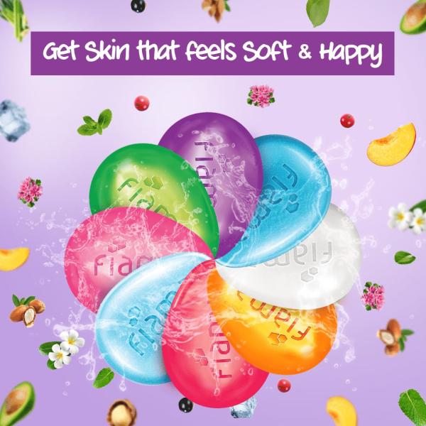 Fiama Gel Bathing Bar Mega Celebration Pack, With 8 Unique Gel Bars, 1000g (125g - Pack of 8)