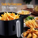 KENT Ezee Air Fryer |1200 W & 2.5L Capacity | Rapid Hot Air Technology | Fry, Grill, Roast, & Bake