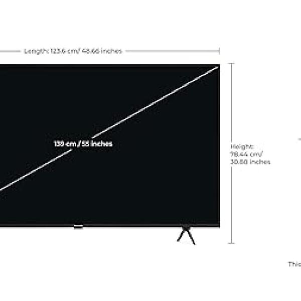 Panasonic 139 cm (55 inches) 4K Ultra HD Smart LED Google TV TH-55MX660DX (Black)