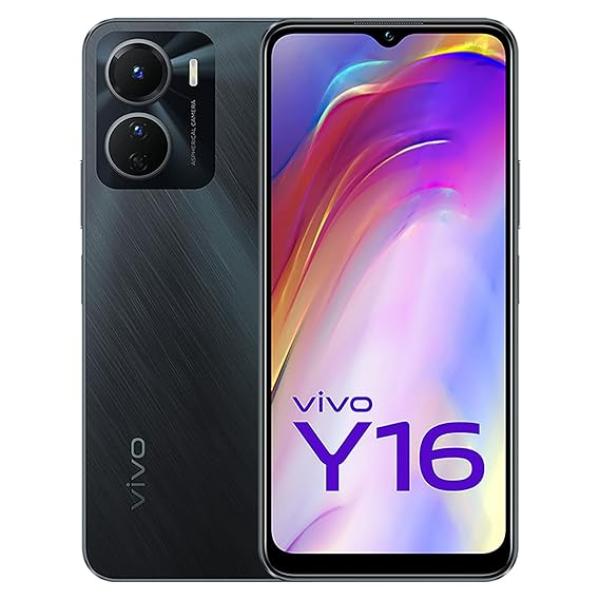 Vivo Y16 (Stellar Black, 4GB RAM, 64GB Storage)