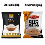 NutroActive Keto Atta Net Carb (3g Net Carb Per Roti) Extremely Low Carb Flour - 1kg