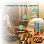 SatRas Wood Pressed Black Mustard Oil 1 ltr | Cold Pressed in Wooden Kolhu