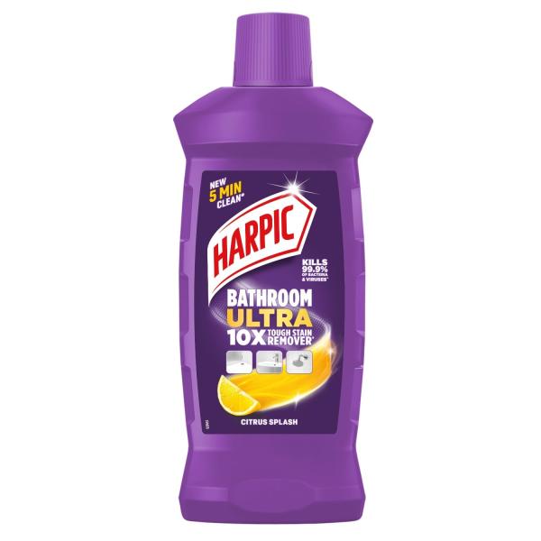 Harpic Bathroom Cleaner Ultra | Citrus Splash | 1L | 10X Tough Stain Remover