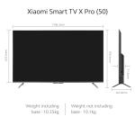 Xiaomi 125 cm (50 inches) X Pro 4K Dolby Vision IQ Series Smart Google LED TV L50M8-5XIN (Black)