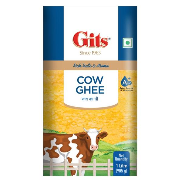 Gits Cow Ghee, Desi Ghee, 1L