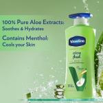Vaseline Aloe Fresh Body Lotion,24 HR Long Lasting Moisturisation with Aloe Vera extract and Menthol 400ml