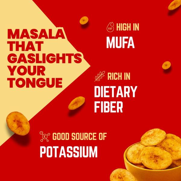 Fabeato Banana Chips Magic Masala Flavor No Palm Oil, No MSG, 70g (Pack of 3