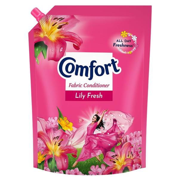Comfort Lily Fresh Fabric Conditioner 2 L Refill Pack|| After Wash Liquid Fabric Softener - For Softness