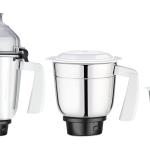 Bajaj Twister Mixer Grinder | 750 Watts | 3 Jars | Multitasker Blade | 2 Yr Warranty 【White】