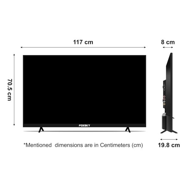 Foxsky 109 cm (43 inch) Frameless Series 4K UHD QLED Smart TV (WebOS) 43FS 4K (Black)