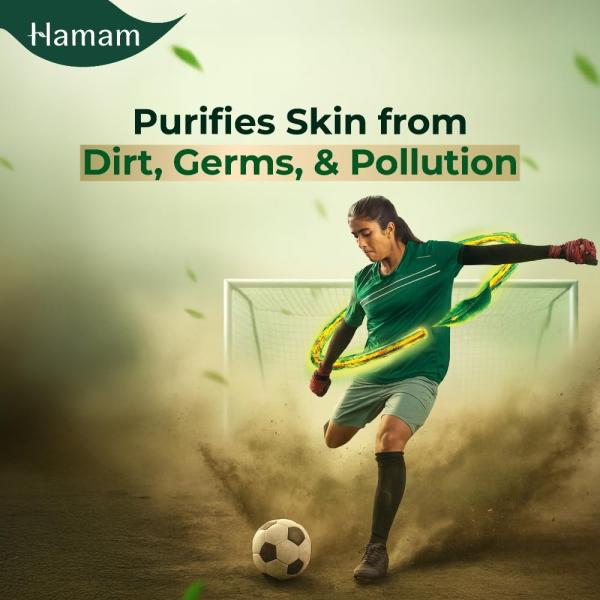 Hamam Neem Tulsi & Aloe Vera Bathing Soap for Body 150 g (Combo Pack of 8) Purifying Soap Bar with Pure Neem Oil and Best of Natural Ingredients