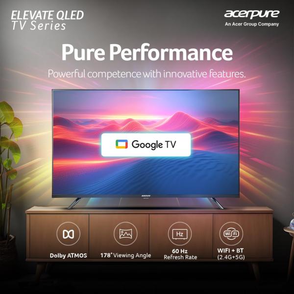 acerpure 109 cms (43 inch) Elevate (2024 Series) QLED TV Smart Google TV with Google OS | Dolby Atmos