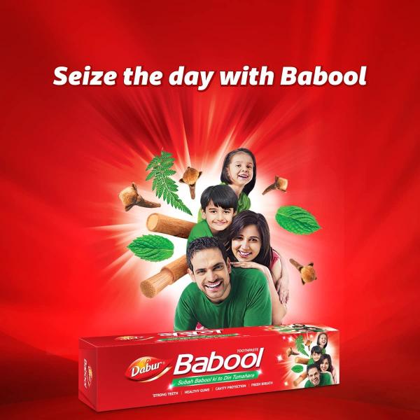 Dabur Babool Ayurvedic Toothpaste -700g (350g x 2) | For Strong Teeth & Healthy Gums |