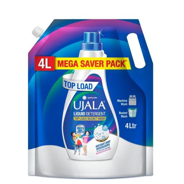 Ujala Top Load Liquid Detergent Mega Saver 4L Refill Pack |