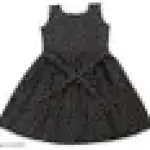 Trendy Girls Frocks & Dresses Green and Black