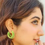 Triple Hoop Earrings Black