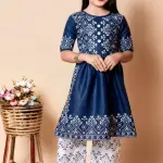 Girls plazo & Dresses Blue