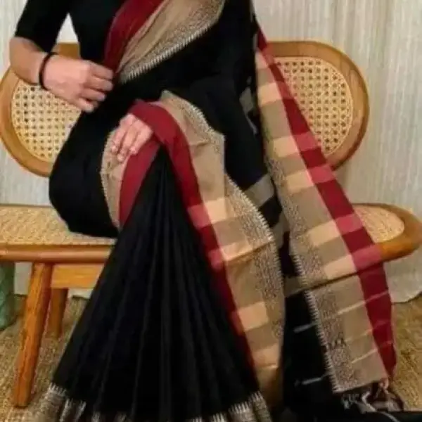 Cotton jute saree