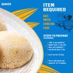 Quaker Oats 1Kg, Rolled Oats Natural Wholegrain, Nutritious Breakfast Cereals, Dalia Porridge, Easy To Cook, Honey