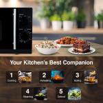 Godrej 20 L Multi Distribution System for Even and Faster Cooking, Solo Microwave Oven With 5 Power Levels (GMX 20SA2, Black)
