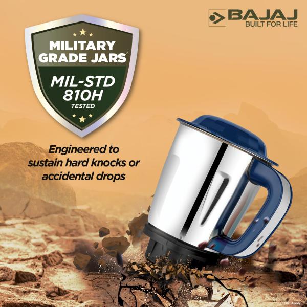 Bajaj Military Series Glamore 800W Mixer Grinder