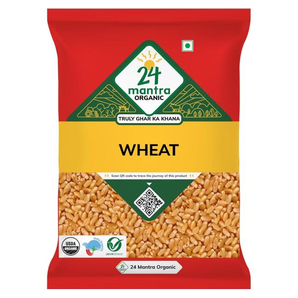 24 Mantra Organic Wheat Premium/Gehoon/Godhuma - 1 Kg