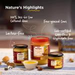Two Brothers Organic Farms A2 Ghee (500 ml) |Glyphosate free|Free-grazed, Desi Gir Cows|