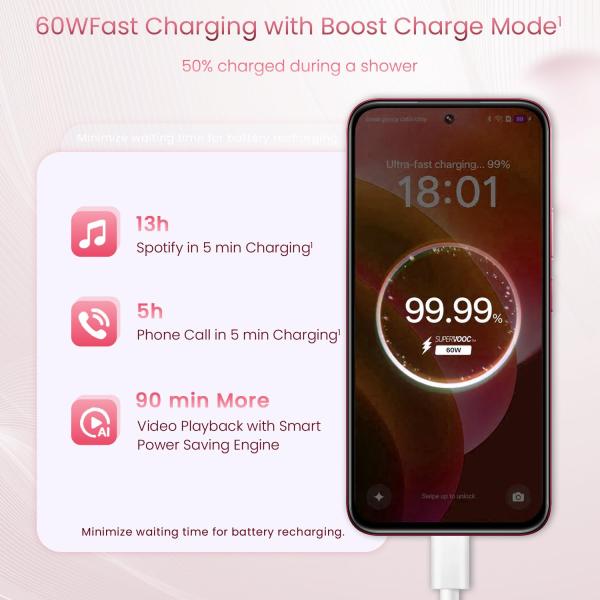 realme 15X 5G Smartphone 8+128GB Maroon Red,