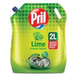 Pril Lime Liquid Dishwash Gel - 2 Litre Pouch