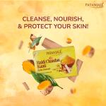 Patanjali Haldi Chandan Kanti Body Cleanser Soap for Men and Women(150g, Pack of 4), Nourishing & Moisturizing, Natural Aloe Vera Soap for Soft Skin