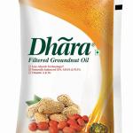 Dhara Filtered Groundnut Oil (0% Trans Fat), 1 L Pouch,910g