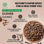 Pure Tree Certified Organic Laung | 100 Gm | Organic Cloves Whole