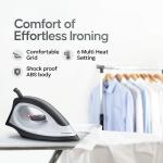 Longway Super Dlx 700 Watt Mixer Grinder with 3 Jars for Grinding, Mixing with Powerful Motor & Kwid 1100 Watt Dry Iron