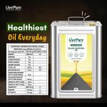 Livepure Organic Farms- Cold Pressed Mustard Oil (15L Tin), Mustard Oil Cold Pressed