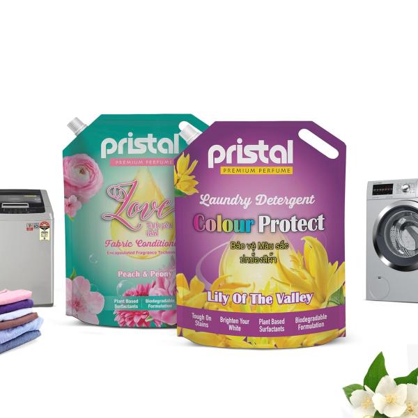 GROCERY Pristal 2-in-1 Laundry Care Combo – 1L Love Fabric Conditioner & 1L Color Protect Liquid Detergent