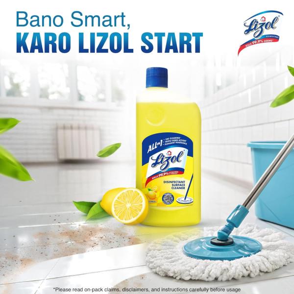 Lizol Disinfectant Floor Cleaner, Citrus 975ml