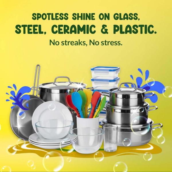 Shimmer Dishwash Gel – 5L Family Pack | Powerful Lemon Action for Tough Grease