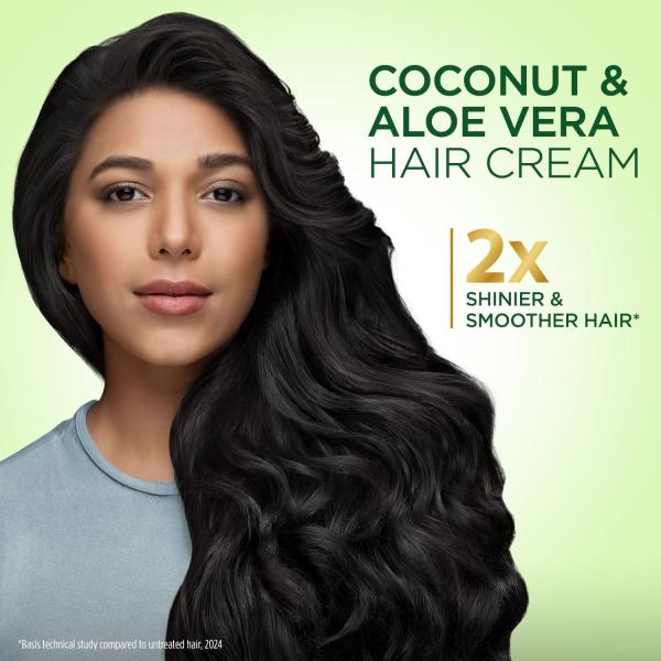 Parachute Advansed Coconut & Aloe Vera Hair Cream 210ml | Nourishes and Hydrates Hair | 2X Shiner, Smoother, Softer Hair | Leave-in Hair Cream | Pre-Wash Hair Cream | For Men & Women